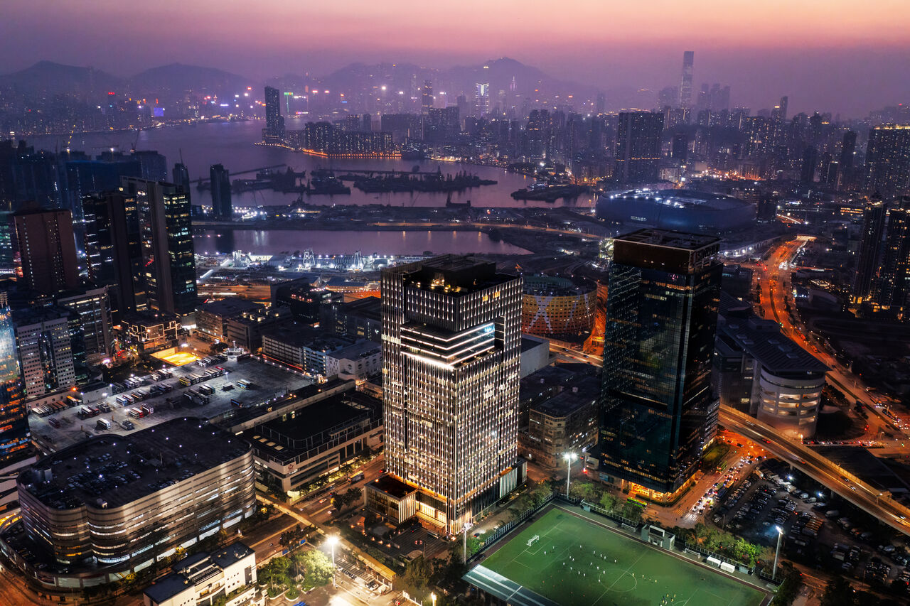 Rooftop terrace offers a sweeping view of sea, mountain and the city below